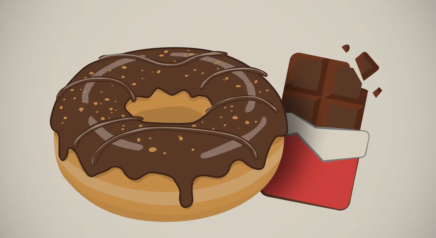 Donut au chocolat